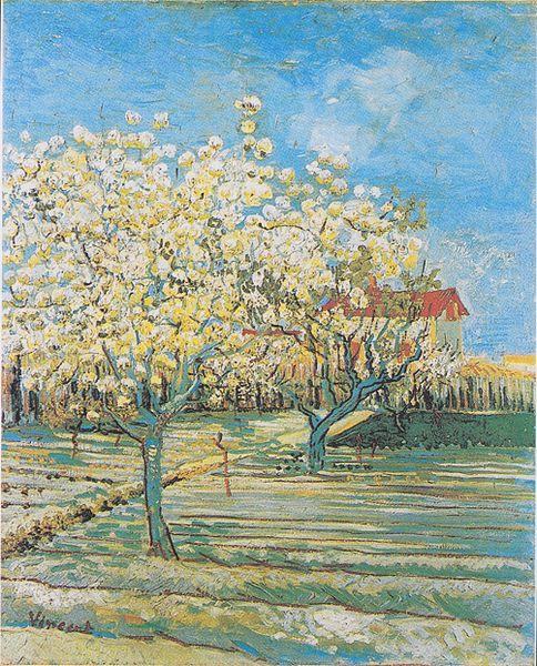 Vincent Van Gogh Flowering orchard China oil painting art
